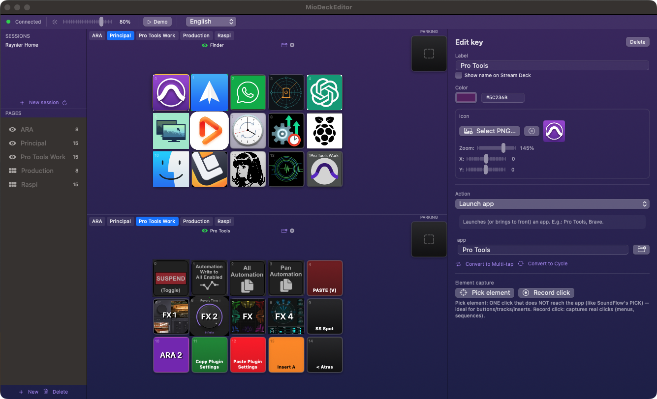 MioDeck — Direct Stream Deck Control for Pro Tools