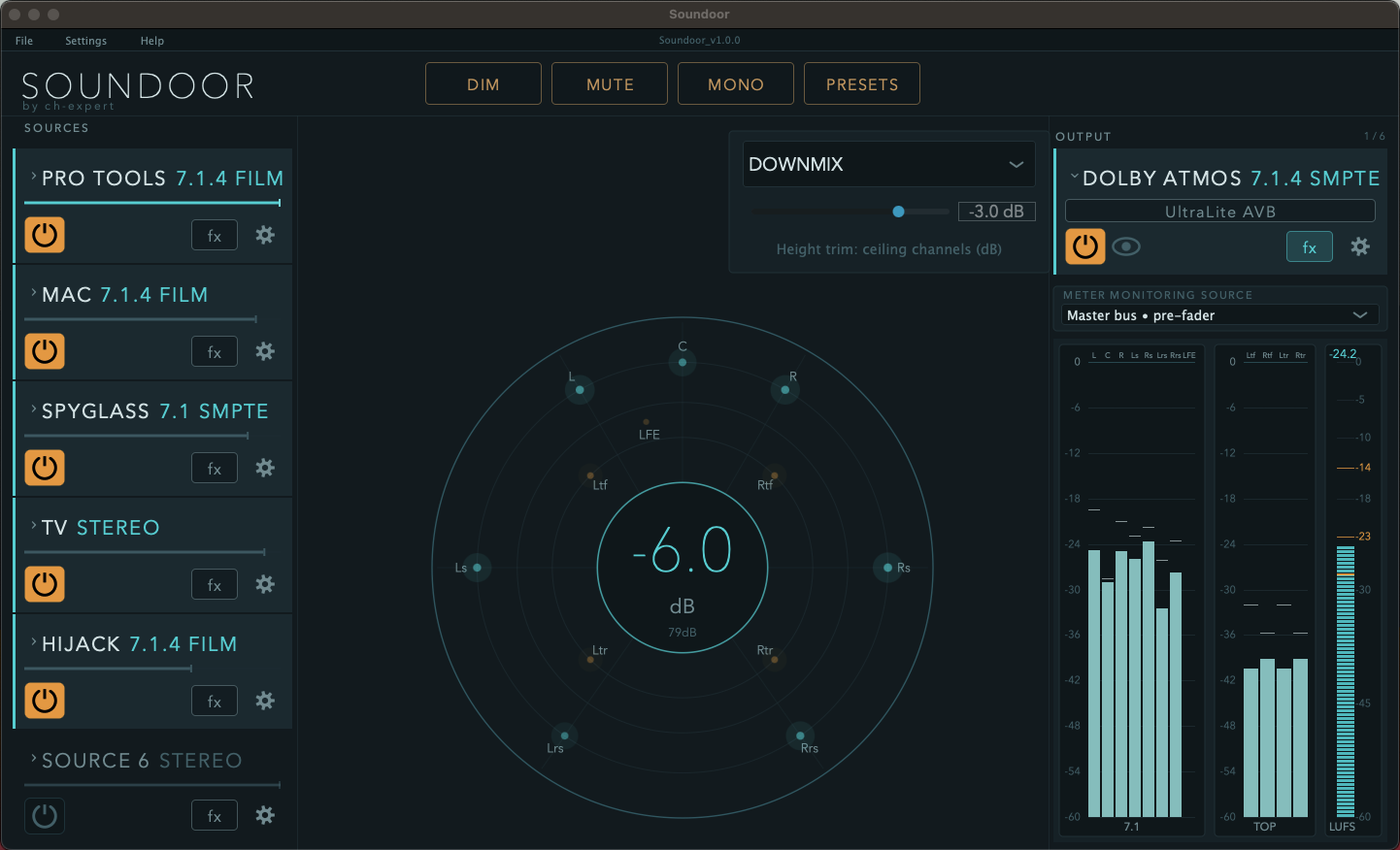 Soundoor interface