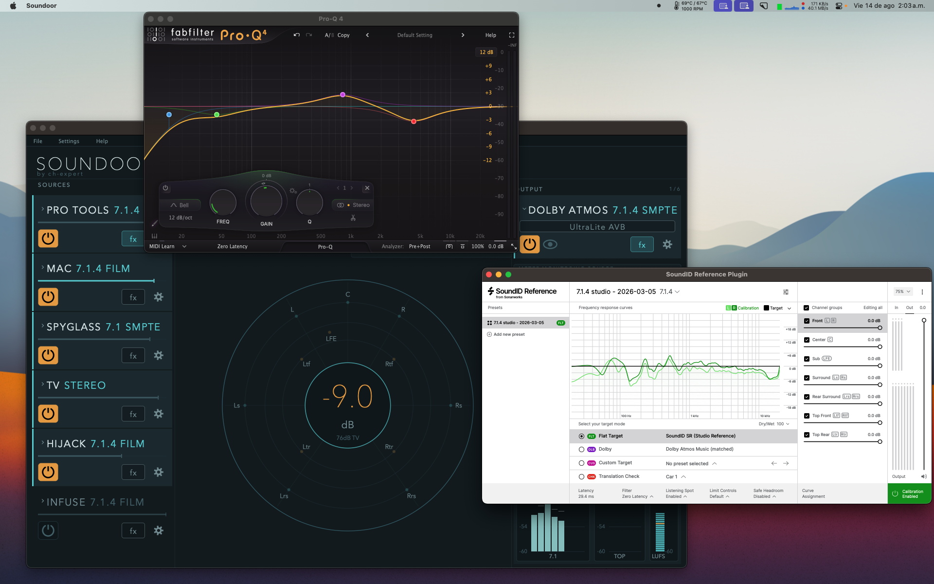Soundoor — 7.1.4 Atmos Monitor Controller with AU Plugins