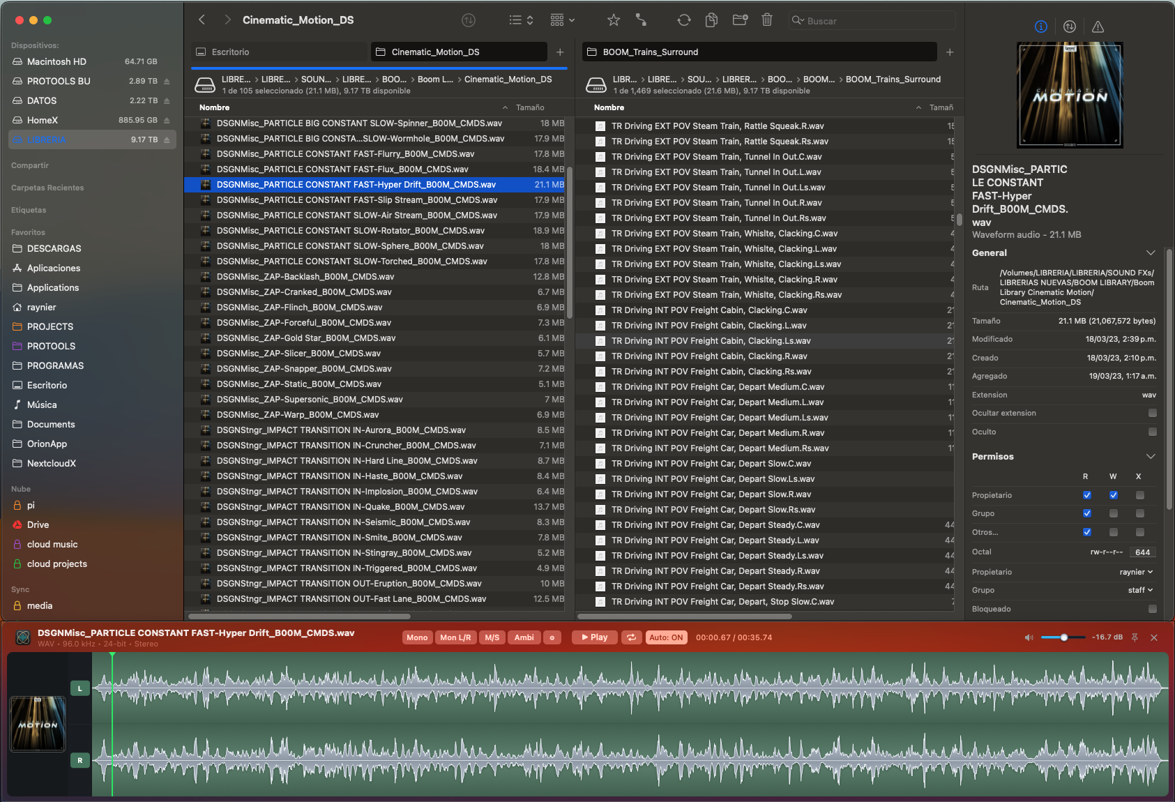 Soundtracker — Finder Preview & 3D Ambisonics